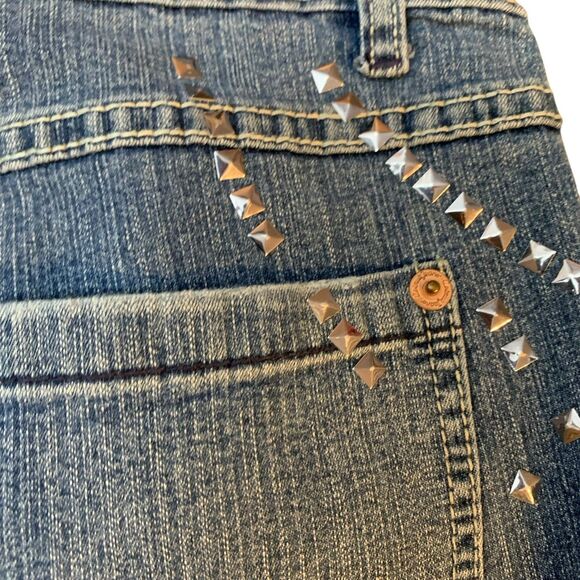 Avenue Jeans Women Size 16 Bedazzled Denim Studded Crystal Bootcut Y2K Rock Star - Picture 10 of 16